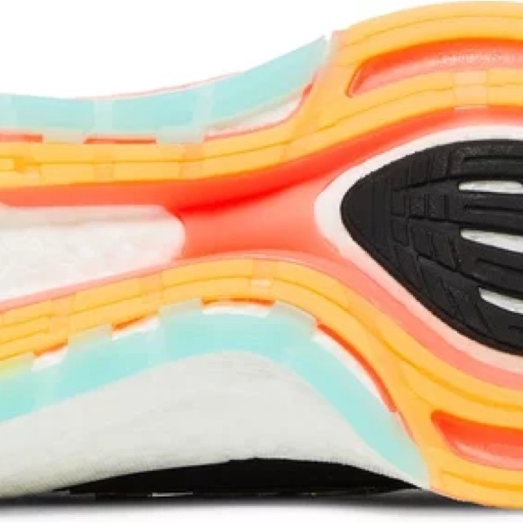 Adidas Women’s Ultraboost 22 Running Shoe in Black/Turbo/Mint Rush - Picture 6 of 15